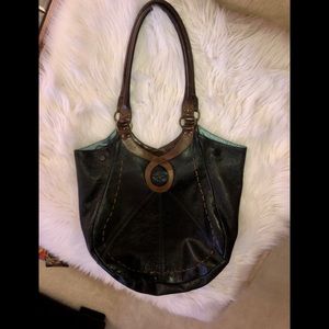 **Rare** John Fluevog Large Tote Black **RARE** interior lining damage.